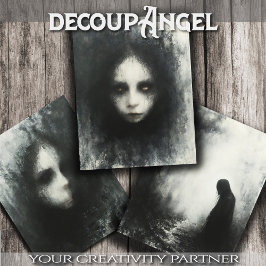 Portret van een geest - Decoupage - Inpakpapier Vel