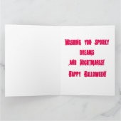 Portret van een geest, Halloween Kaart (Binnen)