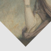 Portret van een geïrriteerde vrouw tissuepapier (Detail)