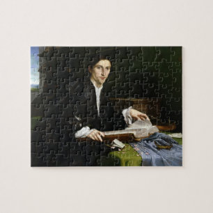 Portret van een Gentleman in zijn studie, 1528-30 Legpuzzel