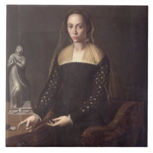 Portret van een Gentleoman, 1559 (olie op het pane Tegeltje
