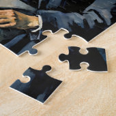 Portret van een gerenommeerde verkoper: kunst legpuzzel (Zijkant)