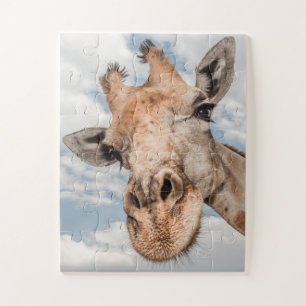 Portret van een Giraffe Legpuzzel