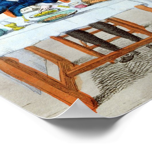 Portret van een Glutton Poster (Hoek)