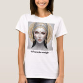Portret van een goddelijke vrouw t-shirt (Voorkant)