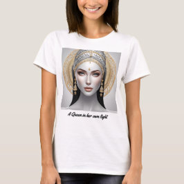 Portret van een goddelijke vrouw t-shirt