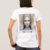 Portret van een goddelijke vrouw t-shirt (Achterkant)