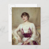 Portret van een gravin briefkaart (Voorkant / Achterkant)