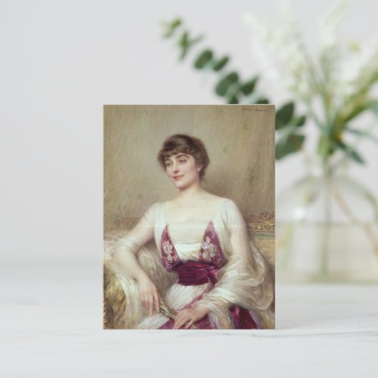 Portret van een gravin briefkaart (Staand voorkant)