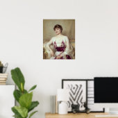 Portret van een gravin poster (Thuiskantoor)