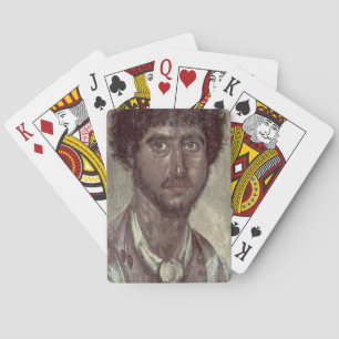Portret van een Griek uit Fayum, Romano-Egyptenaar Pokerkaarten