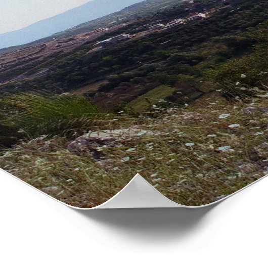 Portret van een Grieks dorp Poster (Hoek)