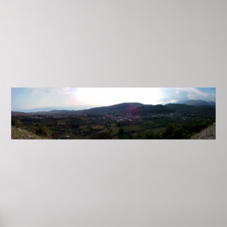 Portret van een Grieks dorp Poster