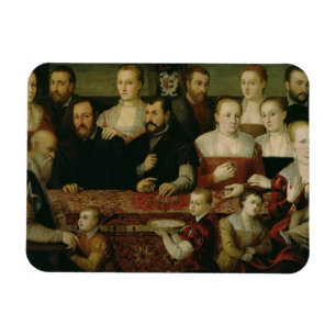 Portret van een grote familie magneet