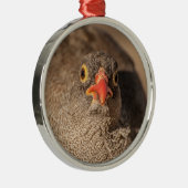 Portret van een Grouse Metalen Ornament (Rechts)