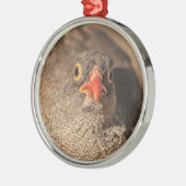 Portret van een Grouse Metalen Ornament (Links)