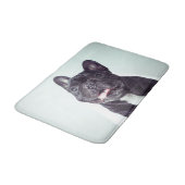 Portret van een Happy French Bulldog Badmat (Gekanteld)