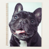 Portret van een Happy French Bulldog Planner (Voorkant)