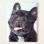 Portret van een Happy French Bulldog Planner (Achterkant)