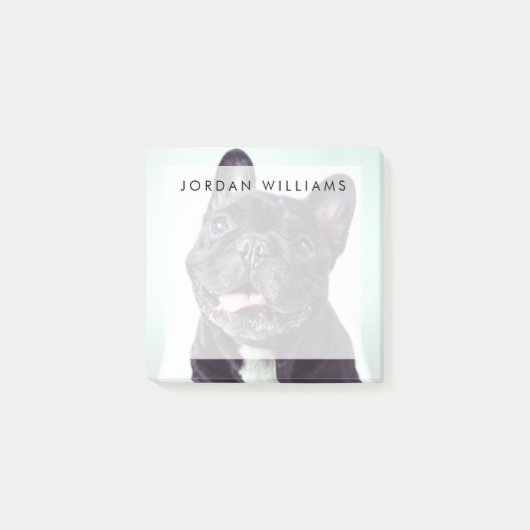 Portret van een Happy French Bulldog Post-it® Notes (Voorkant)