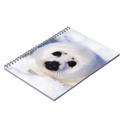 Portret van een Harp Seal Pup Notitieboek (Linkerzijde)