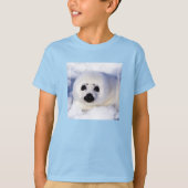 Portret van een Harp Seal Pup T-shirt (Voorkant)