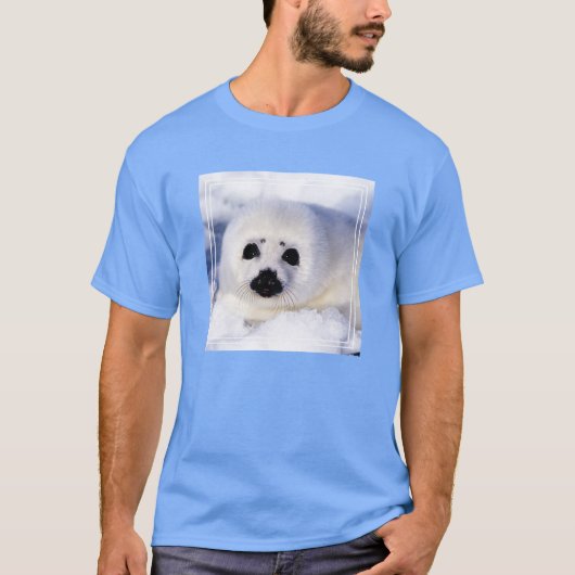 Portret van een Harp Seal Pup T-shirt (Voorkant)