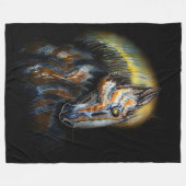 Portret van een hengst van fractalius fleece deken (Voorkant (Horizontaal))