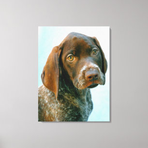 Portret van een hond canvas afdruk