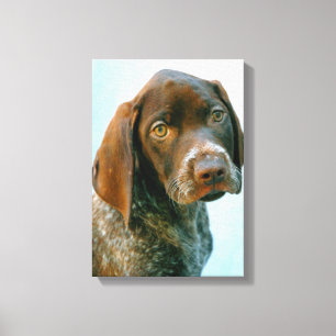 Portret van een hond canvas afdruk