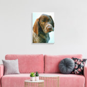 Portret van een hond canvas afdruk (Insitu (Woonkamer))