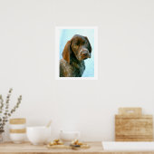 Portret van een hond poster (Keuken)