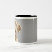 Portret van een hond tweekleurige koffiemok (Center)