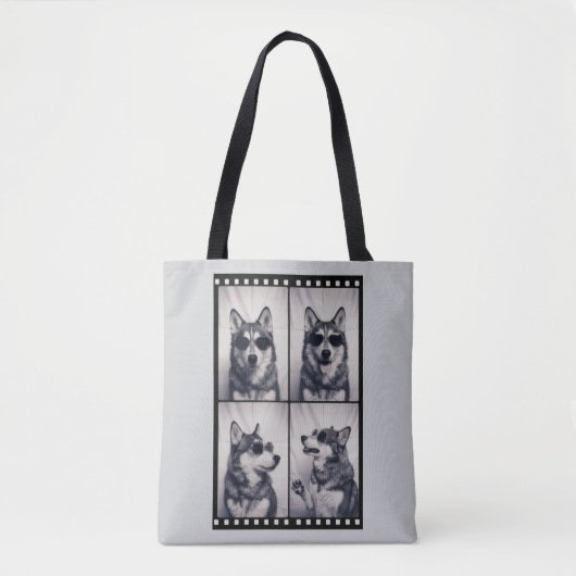 Portret van een huskyhond tote bag (Voorkant)