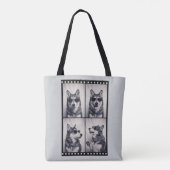 Portret van een huskyhond tote bag (Achterkant)