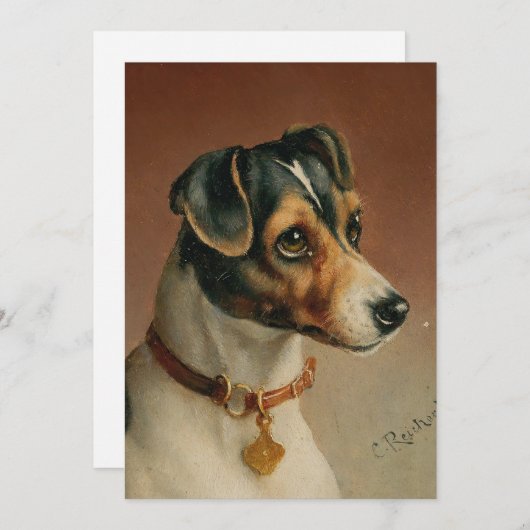Portret van een Jack Russel Terriër | Carl Reicher (Voorkant / Achterkant)