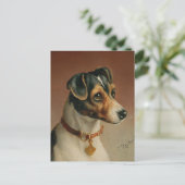 Portret van een Jack Russel Terriër | Carl Reicher Briefkaart (Staand voorkant)