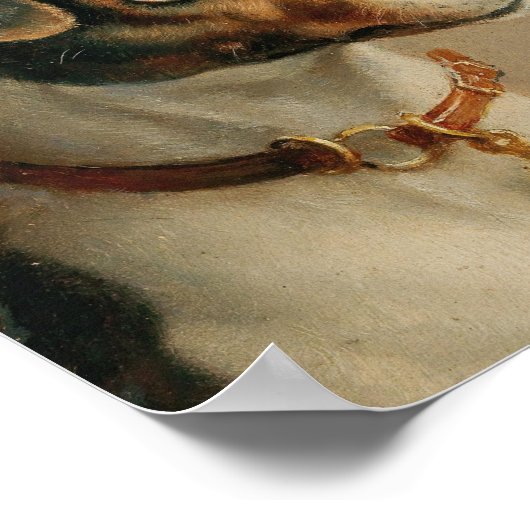 Portret van een Jack Russel Terriër | Carl Reicher Poster (Hoek)