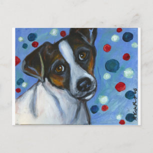 Portret van een Jack Russell Briefkaart