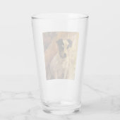 Portret van een Jack Russell Dog (Animal Art) Glas (Achterkant)