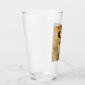 Portret van een Jack Russell Dog (Animal Art) Glas (Rechts)