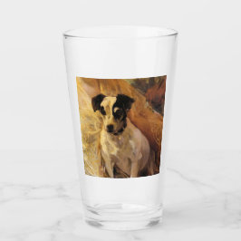 Portret van een Jack Russell Dog (Animal Art) Glas