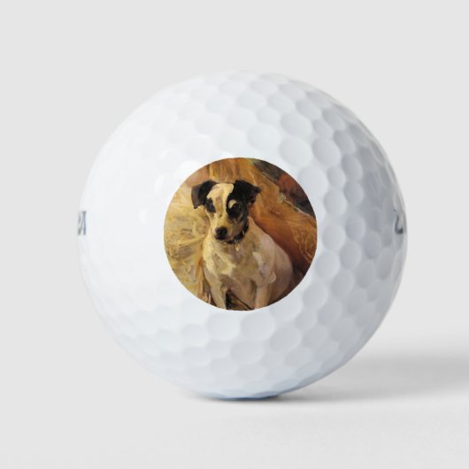 Portret van een Jack Russell Dog (Animal Art) Golfballen (Voorkant)
