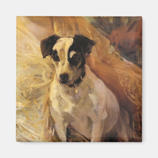 Portret van een Jack Russell Dog (Animal Art) Magneet (Voorkant)