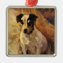 Portret van een Jack Russell Dog (Animal Art) Metalen Ornament