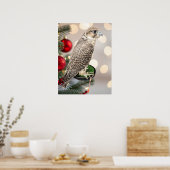 Portret van een jagende valk echte foto poster (Keuken)