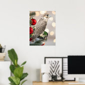 Portret van een jagende valk echte foto poster (Thuiskantoor)