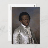 Portret van een jeugd in een geborduurd door Lemoi Briefkaart (Voorkant / Achterkant)