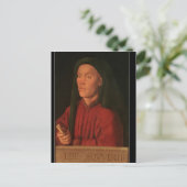 Portret van een jong Man, 1432 Briefkaart (Staand voorkant)