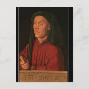 Portret van een jong Man, 1432 Briefkaart
